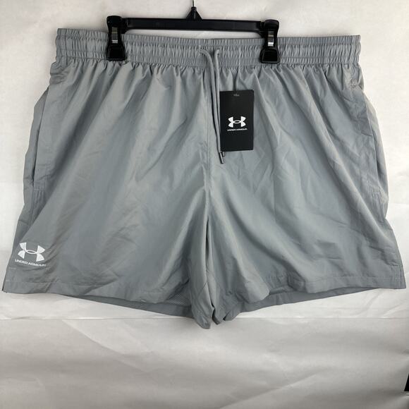 NWT Men's Under Armour 1377191 UA Essential Mesh Lined Loose Fit Volley Shorts - Picture 1 of 9